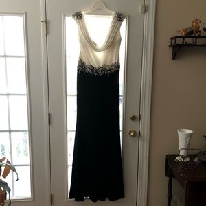 Black & White Evening Gown